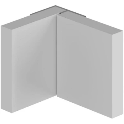 Image of 2450mm Classic Type 101 Invisible Internal Corner Trim Bathroom Wall Panels Mill Finish
