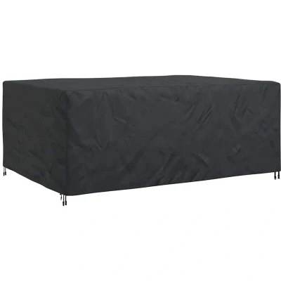 Image of vidaXL Outdoor Furniture Cover Black 270 x 180 90 cm 600D