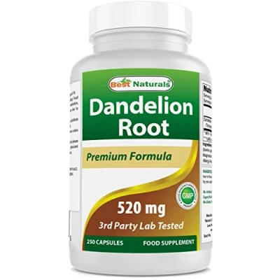 Image of Best Naturals Dandelion Root 520 mg 250 Capsules