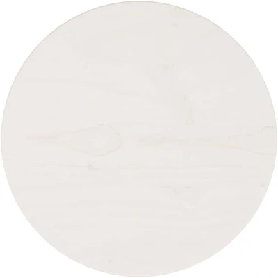 Image of vidaXL Table Top White Ø30x2.5 cm Solid Wood Pine