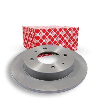 Image of 5841129300, 5841129310 Brake disc FEBI BILSTEIN 108478 Rear Axle 258mm 10mm 4 Hole 114,3mm solid Coated HYUNDAI: Elantra III Hatchback, COUPE, Matrix