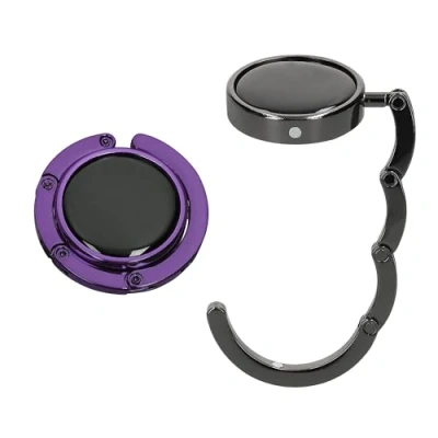 Image of kwmobile Purse Hanger for Table (Set of 2) Hook Folding Handbag Portable Bag Holder