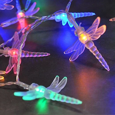 Image of LightsGo 20 Battery Powered Dragonfly 2M LED Fairy String Lights (Multi Colours)
