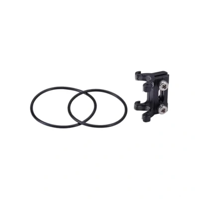 Image of BBB Cycling AeroFix Bike Seatpost Race Number Clamp Aluminium Numberclamb for Aero Shaped Seatposts Roadbike and MTB Black BSP 96