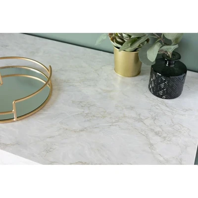 Image of d c fix vinyl wrap Cortes gold marble effect 67,5 cm x 2 m sticky back plastic roll for furniture, kitchen &amp; cupboards contact paper sticker self adhesive film