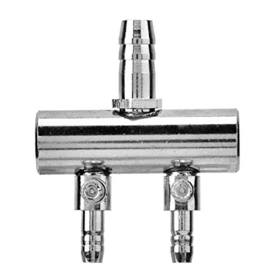 Image of Pssopp Fish Tank Air Flow Splitter Stainless Steel Aquarium Control Valve Oxygen Distributor Pump Accessories (2 Way)
