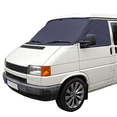 Image of UK Custom Covers SW117NAVY Luxury Front Windscreen Wrap Cover Navy To Fit VW T4
