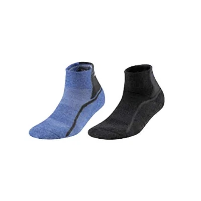 Image of Mizuno Act Train Mid 2p Stockings, Unisex Adult, unisex_adult, J2GX9A51, dazzling blue/Black, L