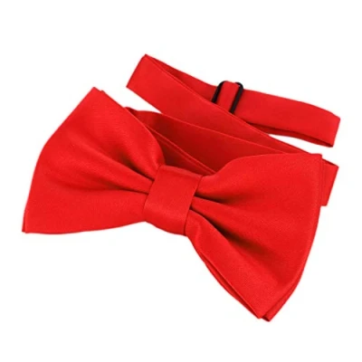 Image of DonDon Bow Tie Red pre tied adjustable(Size: One size)