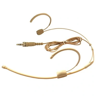 Image of MicroDot 4015 Headset Head mounted Headworn Microphone For SENNHEISER Wireless System 3.5mm Screw Locking Plug Omidirectional Mic