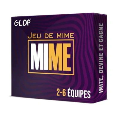 Image of Glop Mime Jeu de Jeux Société Adulte pour Apéro &amp; Soirées Famille et Enfants + 8 Ans Plateau Carte Enfant Cadeau