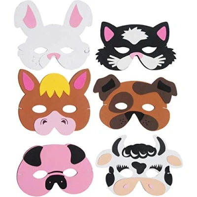 Image of Foam Farm Animal Mask 6 astd in each pack