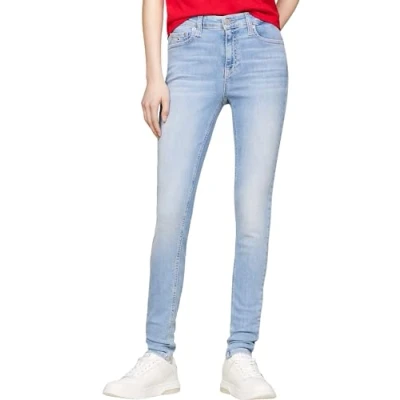 Image of Tommy Jeans NORA Skinny Fit, Women&#039;s, Size: 24x28, Denim light