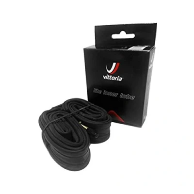 Image of Vittoria Lite Presta Inner Tube Black, 700 x 18/23 622/630 C/48 mm