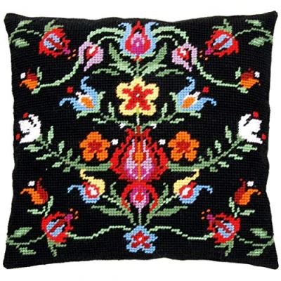 Image of Vervaco Tapestry Kit: Cushion: Folklore II, Cotton, NA, 40 x 40cm / 16&quot;