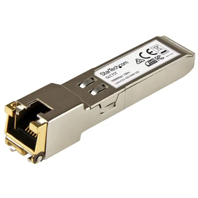 Image of StarTech.com Cisco GLC T Compatible SFP Module 1000BASE to RJ45 Cat6/Cat5e 1GE Gigabit Ethernet RJ 45 100m Firepower, ASR920, IE2000 (GLCTST)