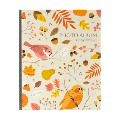 Image of Grupo Erik Photo Album Cozy Autumn 48 Pockets 13x20 cm 7x5 Book Small Album, Memory Book, Picture Gifts, Gifts Under 5 Pounds