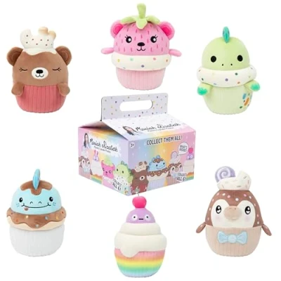 Image of Moriah Elizabeth 6 Mini Mystery Plush Cupcake Plush; YouTube Craft Channel, Blind Box, 1 of 8 Possible, Official Merch, One Supplied, Styles May Vary
