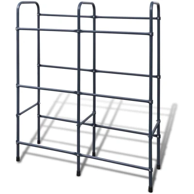 Image of vidaXL Steel Shelf for 6 Crates