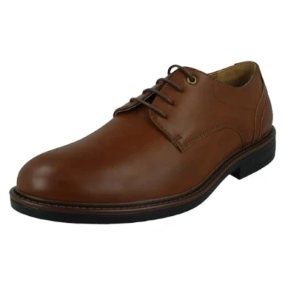 Image of Mens Thomas Blunt Low Lace Up Shoe A2206 Tan Synthetic UK Size 9 EU 43 US 10