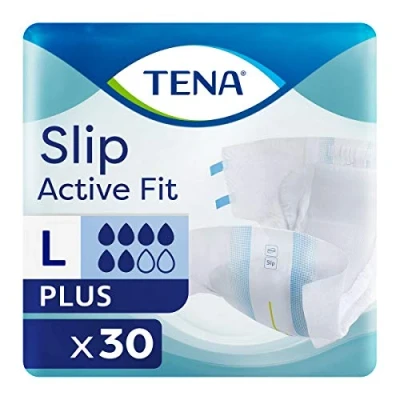 Image of TENA Slip Active Fit Plus Large (2310ml) 30 Pack Incontinence Protection