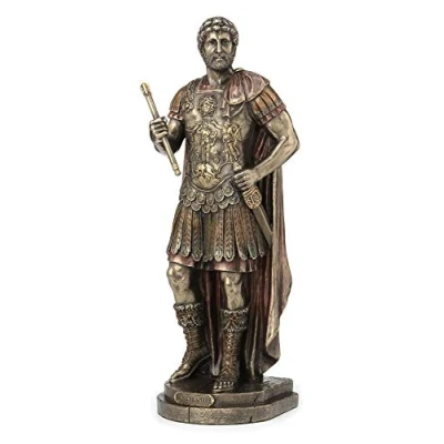 Image of Veronese Design Roman Emperor Hadrian Bronze Finished Statue