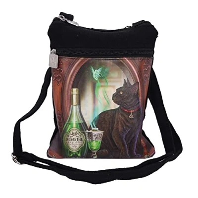 Image of Nemesis Now Lisa Parker Absinthe Shoulder Bag, Black, 23cm