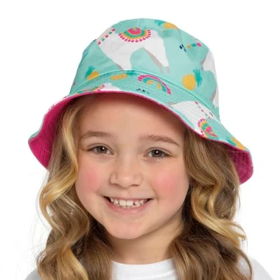 Image of Undercover Kids Bucket Hat GL1109 Mint Llama 7 10 Years