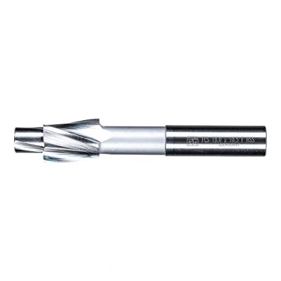 Image of PFERD HSS Flat Countersink with Guide pins, Diameter 18.0 mm, Shaft 12.5 DIN 373, fine, 25203105 for Through Holes.