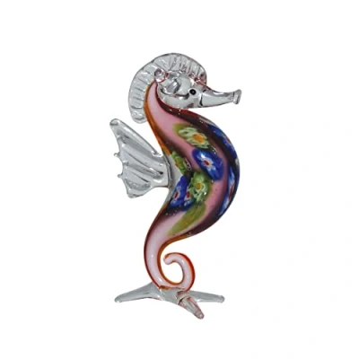 Image of WIDDOP Miniature Seahorse Glass Ornament Objets D&#039;art