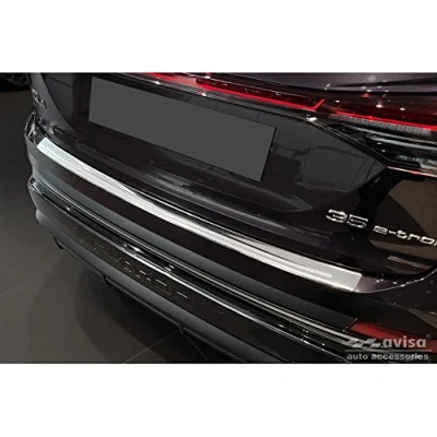 Image of Stainless Steel Rear bumper protector compatible with Audi Q4 E Tron 2021