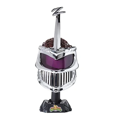 Image of Power Rangers Lightning Collection Lord Zedd Premium Role Play Helmet with Electronic Voice Changer Includes Display Stand Ages 18 and Up