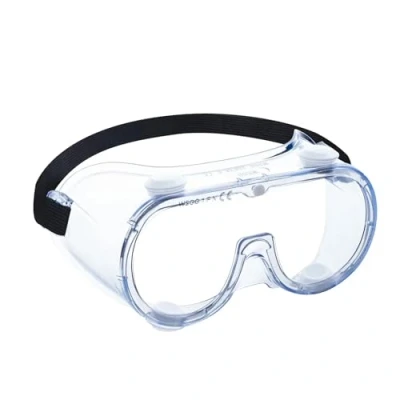 Image of simpa Clear Safety Goggles Protective Eyewear with Direct Vent. Single Pair. CE Certified Protection.