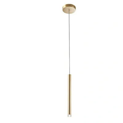 Image of Candle LED Slim Ceiling Pendant Satin Gold 360lm 2700K