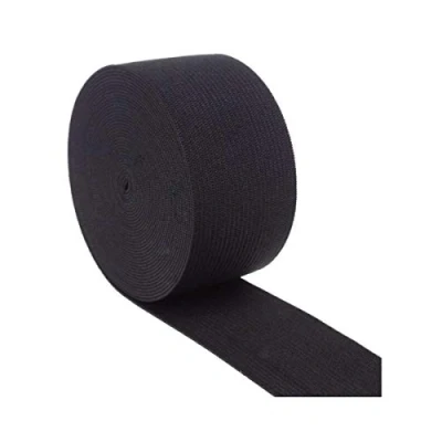 Image of LIMIMIH Elastic Band for Sewing,5 Meters Heavy Stretch (Black, 50mm)