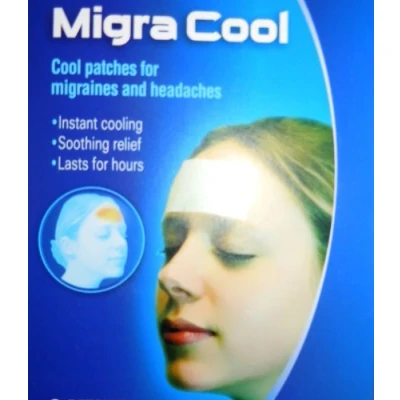 Image of 3 Pack Masterplast Migra Cool Patches 5x12cm Migraine Headache Pain Relief