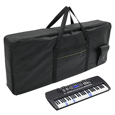 Image of Jetcloud 61 Key Keyboard Carry Bag Portable Oxford Cloth Waterproof Anti Shock Electronic Piano Case with Sturdy Handles Instrument Accessories