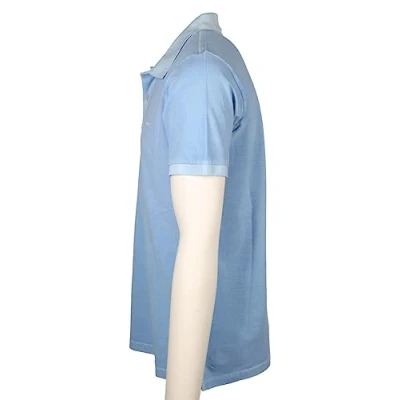 Image of Gant Mens Sunfaded Pique Rugger in Blue Cotton Size 3XL