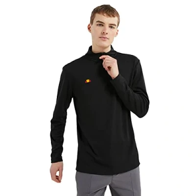 Image of ellesse Mens Rolbi 1/2 Zip Sweater Black S