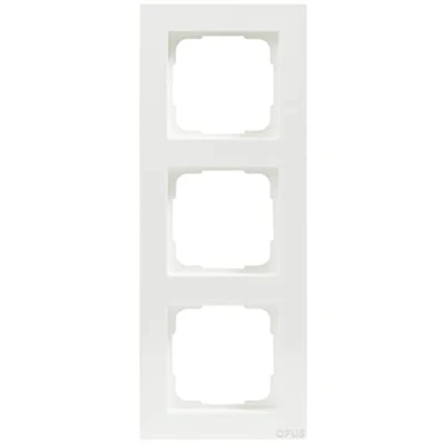Image of OPUS® 55 Cube Cover Frame Design 3 Way Colour Polar White Satin Finish