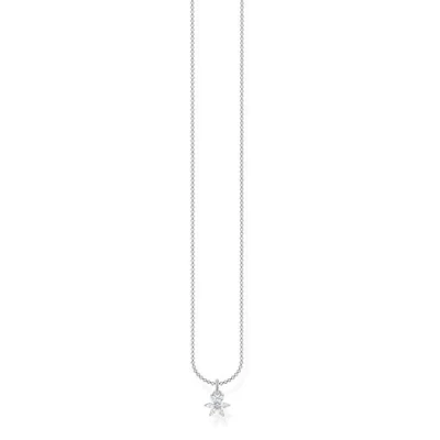 Image of THOMAS SABO Ladies Sterling Silver 925 Other Form Cubic Zirconia Necklace KE2103 051 14 L45v