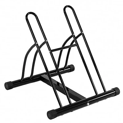 Image of Double Heavy Duty Bike Bicycle Floor Parking Stand Holder Storage Cycle Rack