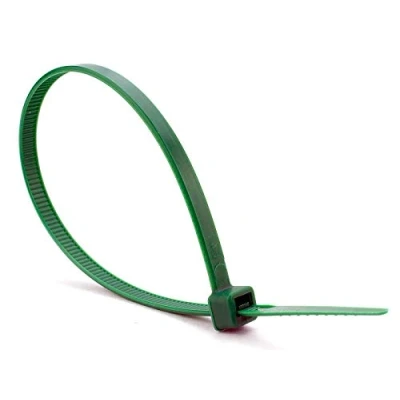 Image of Nartel® 100 Pack of Green Cable Ties Premium Tie Wraps Extra Strong Nylon Zip (100mm x 2.5mm)