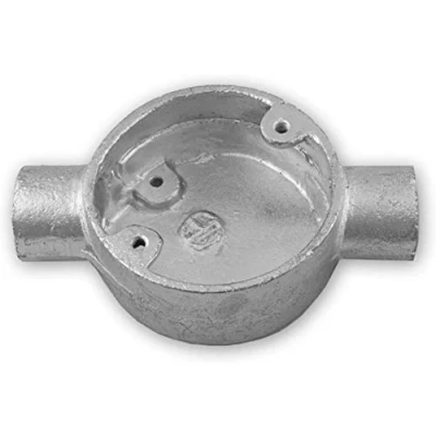 Image of 20mm Galvanised 1,2,3,4 Way Intersection Circular Box for Metal Conduit (5)