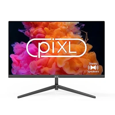 Image of piXL 24 Inch Widescreen Monitor, 60Hz, Full HD 1920 x 1080, 6.5ms Response Time, 16.7 Million Colours, HDMI, VGA, Stereo Speakers