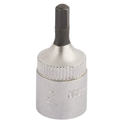 Image of Elora Hexagon Screwdriver Socket, 1/4&quot; Sq. Dr., 3mm