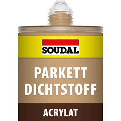 Image of Soudal Light Oak Parquet &amp; Timber Laminate Hardwood Floor Gap Joint Filler