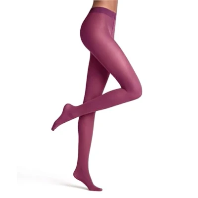 Image of FALKE Women&#039;s Matt Deluxe 30 DEN W TI Sheer Plain 1 Pair Tights, Purple (Hibiscus 8807), S
