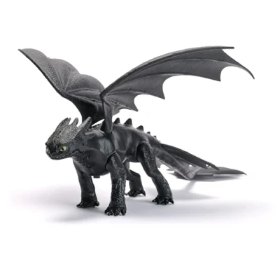Image of Dreamworks Dragons, How to Train Your Dragon, Battle Plasma Sounds Night Fury, 13 Action Figure, Kids Toys for Boys &amp; Girls Ages 4 and up