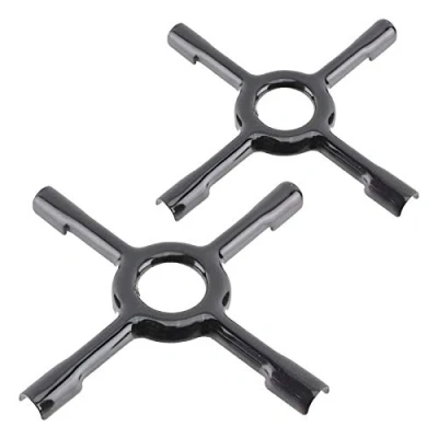 Image of SPARES2GO Universal Gas Stove Hob Reducer Ceramic Pan Support Moka Trivet Stand (Small 130mm, Medium 150mm)